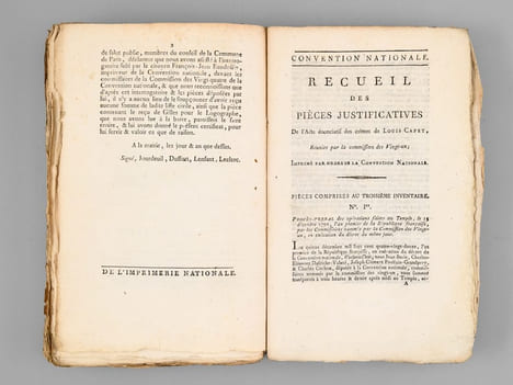 Recueil des Pièces Justificatives de l'Acte énonciatif des crimes de Louis Capet, Réunies par la Commission des Vingt-Un. Pièces comprises au premier ...