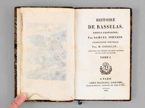 Histoire de Rasselas, prince d'Abyssinie (2 Tomes - Complet). JOHNSON, Samuel ; (GOSSELIN, M.)