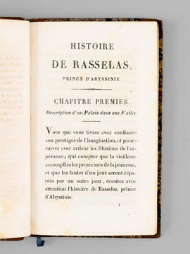 Histoire de Rasselas, prince d'Abyssinie (2 Tomes - Complet). JOHNSON, Samuel ; (GOSSELIN, M.)