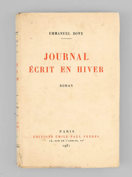 Journal écrit en hiver. BOVE, Emmanuel [ BOBOVNIKOFF, Emmanuel (1898-1945) ]