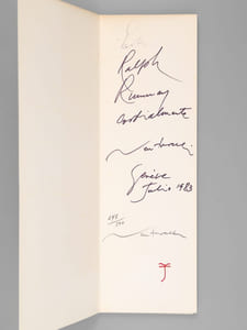 Quelque part de tout temps [ Edition originale - Livre dédicacé par l'artiste à Ralph Rumney ]