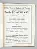Aciéries et Fonderies de Touraine. Emile Pilâtre et Cie (Indre-et-Loire) 1923-24. Collectif