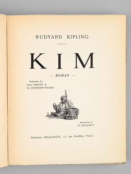 Kim. Roman. KIPLING, Rudyard ; (FOUQUERAY, Charles)