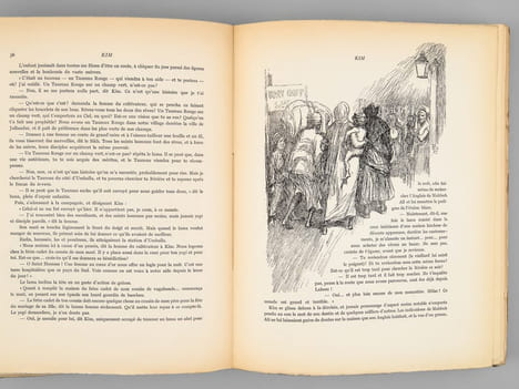 Kim. Roman. KIPLING, Rudyard ; (FOUQUERAY, Charles)