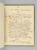 [ Recueil de 2 manuscrits sur Plombières-les-Bains ] Extraits de quelques ouvrages sur Plombières [ Suivi de : ] Notes explicatives sur les extraits ...