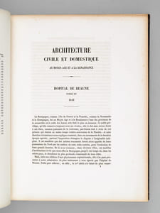Architecture civile et domestique au Moyen-Age et à la Renaissance ( 2 Tomes) (Texte seul)
