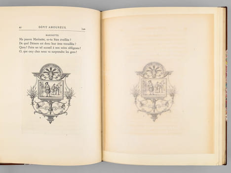 Oeuvres de Molière. Tome II : Le Dépit Amoureux [ Exemplaire sur papier du Japon ]. MOLIERE ; (POQUELIN, Jean-Baptiste) ; (LEMAN, Jacques ; ...