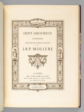 Oeuvres de Molière. Tome II : Le Dépit Amoureux [ Exemplaire sur papier du Japon ]. MOLIERE ; (POQUELIN, Jean-Baptiste) ; (LEMAN, Jacques ; ...