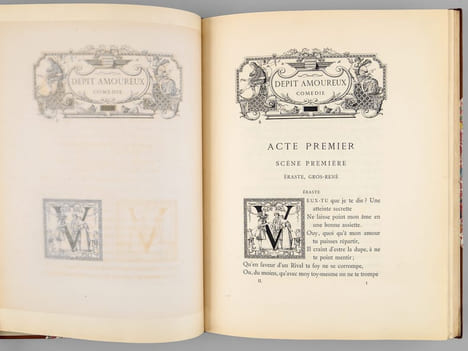 Oeuvres de Molière. Tome II : Le Dépit Amoureux [ Exemplaire sur papier du Japon ]. MOLIERE ; (POQUELIN, Jean-Baptiste) ; (LEMAN, Jacques ; ...
