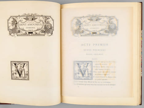 Oeuvres de Molière. Tome II : Le Dépit Amoureux [ Exemplaire sur papier du Japon ]. MOLIERE ; (POQUELIN, Jean-Baptiste) ; (LEMAN, Jacques ; ...
