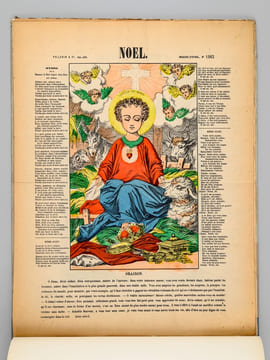 Tirages anciens. Imagerie Pellerin à Epinal. N° 1 [ Imagerie catholique : 45 images ] Noël - Sommeil de Jésus - Jésus, Marie, Joseph - Baptême de N.S. ...