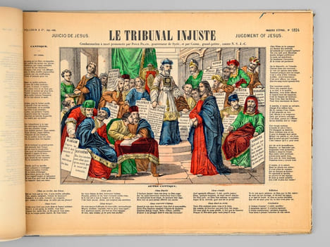 Tirages anciens. Imagerie Pellerin à Epinal. N° 1 [ Imagerie catholique : 45 images ] Noël - Sommeil de Jésus - Jésus, Marie, Joseph - Baptême de N.S. ...