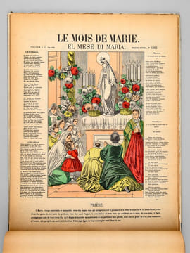 Tirages anciens. Imagerie Pellerin à Epinal. N° 1 [ Imagerie catholique : 45 images ] Noël - Sommeil de Jésus - Jésus, Marie, Joseph - Baptême de N.S. ...