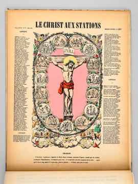 Tirages anciens. Imagerie Pellerin à Epinal. N° 1 [ Imagerie catholique : 45 images ] Noël - Sommeil de Jésus - Jésus, Marie, Joseph - Baptême de N.S. ...