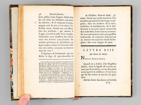 Lettres secrètes de Christine de Suède, aux personnages illustres de son siècle, dédiées au Roi de Prusse. Christine de Suède