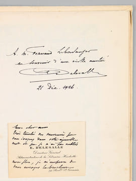 1826-1926 Le Centenaire de la Librairie Hachette [ exemplaire signé par Eugène Delesalle, directeur Général Hachette ] . DOUMIC, René ; Librairie ...