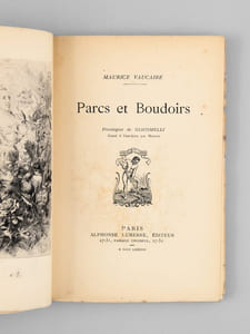 Parcs et Boudoirs [ Edition originale - Livre dédicacé par l'auteur ]