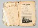 Petit lot d'archives d'un élève à l'école Nationale professionnelle de Lunetterie de Morez Victor Bérard (Jura), années 1936-1948. Dont : ...