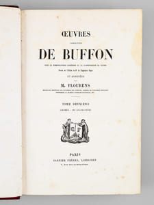 Oeuvres complètes de Buffon. Tome 2 : L'Hommes - Les Quadrupèdes
