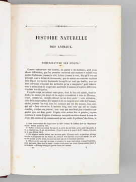 Oeuvres complètes de Buffon. Tome 4 : Les Singes - Additions aux quadrupèdes. BUFFON ; FLOURENS ; [ ADAM, Victor ; etc. ] 