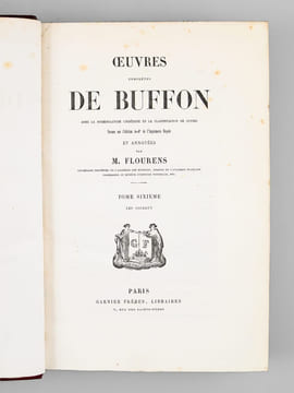 Oeuvres complètes de Buffon. Tome 6 : Les oiseaux. BUFFON ; FLOURENS ; [ ADAM, Victor ; etc. ] 