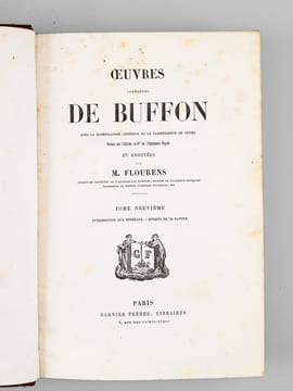 Oeuvres complètes de Buffon. Tome 9 : Introduction aux Minéraux - Epoques de la Nature. BUFFON ; FLOURENS ; [ ADAM, Victor ; etc. ] 