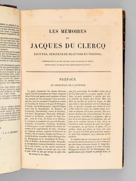 Jacques du Clercq : Mémoires, de 1448 à 1467. - Pièces relatives à la prise de Constantinople en 1453 - Jean Lefebvre, de Saint Rémy : Mémoires, de ...