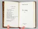 Le Sang. MOLAINE, Pierre