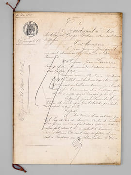 Acte notarié (expédition) de dépôt des statuts de la Société J.J Jencquel & Cie, le 21 mai 1902. Société en nom collectif établie entre Jean Jacques ...