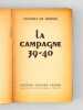 La Campagne 39-40. BARDIES, Colonel de