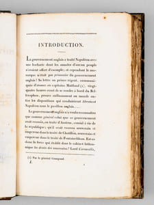 Recueil de pièces authentiques sur le captif de Sainte-Hélène ; de Mémoires et Documens écrits ou dictés par l'Empereur Napoléon (9 Tomes) Tome 1 : Documents et Lettres ; Tome 2 : Lettres de Warden ; Tome 3 : Pièces relatives à la Campagne de 1815 ; Tome 4 : Pièces et Souvenirs de Napoléon ; Tome 5 : Pièces sur le Prisonnier de Ste-Hélène ; Tomes 6 et 7 : Les Cent Jours. Mémoires de Fleury de Chaboulon ; Tomes 8 et 9 : Bulletins de la Grande-Armée