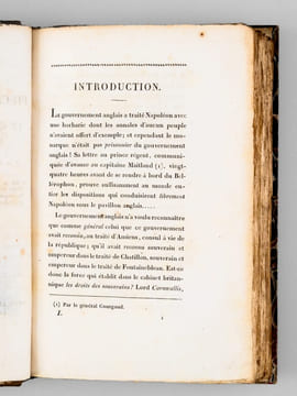 Recueil de pièces authentiques sur le captif de Sainte-Hélène ; de Mémoires et Documens écrits ou dictés par l'Empereur Napoléon (9 Tomes) Tome 1 : ...