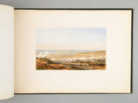 Album de vingt Batailles de la Révolution et de l'Empire, d'après les aquarelles de M. Yung [ Contient : ] Siège de Toulon (décembre 1793), Sainte-Euphémie (3 juillet 1806), Prise de Gaëte (19 juillet 1806), Combat de Somo-Sierra (30 novembre 1808), La Corogne (16 janvier 1809), Prise d'Oporto (29 mars 1809), Siège de Saragosse (1808 et 1809), Talavera (27 et 28 juillet 1809), Ocana (10 septembre 1809), Passage de la Sierra-Morena (20 janvier 1810), Fuentes d'Oroño (5 mai 1811), Affaire de Brienne (29 janvier 1814), Combat de Champaubert (1814), Montmirail (11 février 1814), Montereau (18 février 1814), Craonne (7 mars 1814), Arcis-sur-Aube (20 mars 1814), bataille de Paris (30 mars 1814), bataille de Ligny (16 juin 1815), bataille de Waterloo (18 juin 1815)