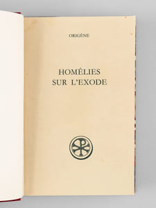 Homélies sur l'Exode