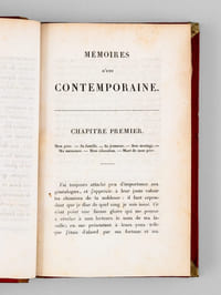 Mémoires d'une Contemporaine, ou Souvenirs d'une Femme sur les principaux Personnages de la République, du Consulat, et de l'Empire, etc. (8 Tomes - Complet)