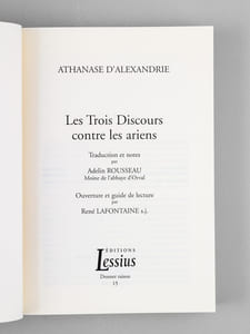 Les Trois Discours contre les Ariens