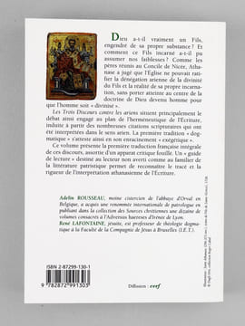 Les Trois Discours contre les Ariens. ATHANASE D'ALEXANDRIE ; [ ATHANASE, Saint ]