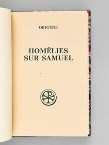 Homélies sur Samuel