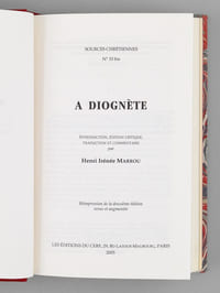 A Diognète [ Lettre à Diognète ]