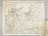 Campagne de la Grande Armée en Saxe, en Prusse et en Pologne, en l'an 1806 et l'an 1807, ou Recueil des Bulletins et de toutes les Pièces Officielles relatives à cette Guerre avec la Saxe, la Prusse et la Russie, jusques et y compris les derniers Traités de Paix avec ces différentes Puissances ; enrichi de Notes Géographiques sur toutes les Villes, Pays, etc. que cette Armée a parcourus, et où elle a livré des Combats et des Batailles