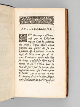 De la Sainteté et des Devoirs de la Vie Monastique (2 Tomes - Complet) [ Suivi de :] Eclaircissemens de quelques difficultez que l'on a formées sur le ...