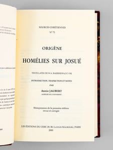 Homélies sur Josué