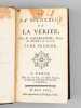 De la Recherche de la Vérité (4 Tomes - Complet). MALEBRANCHE, Nicolas