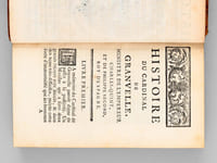 Histoire du Cardinal de Granvelle, Archevesque de Besançon, Vice-Roi de Naples, Ministre de l'Empereur Charles-Quint, et de Philippe Second, Roi d'Espagne [ Edition originale ] 