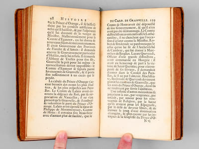 Histoire du Cardinal de Granvelle, Archevesque de Besançon, Vice-Roi de Naples, Ministre de l'Empereur Charles-Quint, et de Philippe Second, Roi d'Espagne [ Edition originale ] 