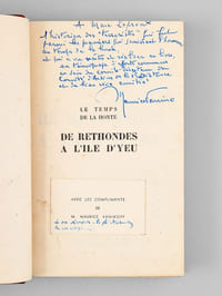 De Rethondes à l'Ile d'Yeu. Le temps de la honte [ Edition originale - Livre dédicacé par l'auteur ]