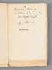 Morsure [ Edition originale - Livre dédicacé par l'auteur ]. CARCO, Francis