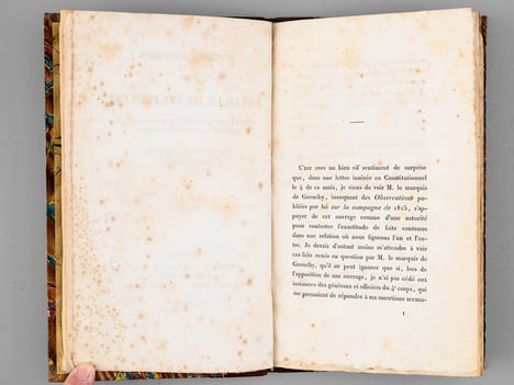 Quelques documens sur la bataille de Waterloo, propres à éclairer la question portée devant le public par M. le Marquis de Grouchy [ Edition originale ...