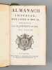 Almanach Impérial pour l'an M.DCCC. XI, présenté à S.M. l'Empereur et Roi, par Testu [ 1811 ]. TESTU