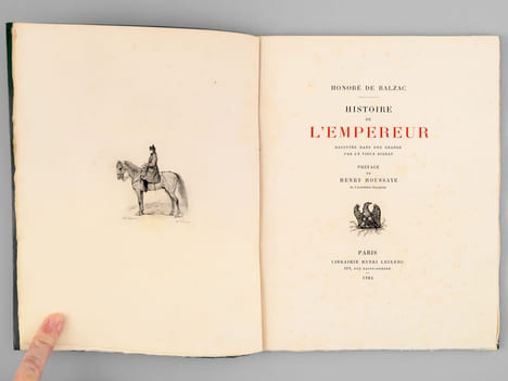 Histoire de l'Empereur racontée dans une grange par un vieux soldat. BALZAC, Honoré de ; HOUSSAYE, Henry
